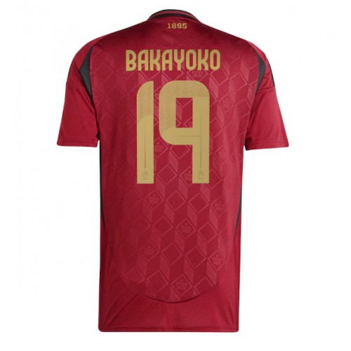 Fotbalové Dres Belgie Johan Bakayoko #19 Domácí ME 2024 Krátký Rukáv